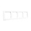 ION INDUSTRIES Afdekraam 4-Voudig J1 Alpin Wit 295x80mm