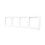 ION INDUSTRIES Afdekraam 4-Voudig J1 Alpin Wit 295x80mm