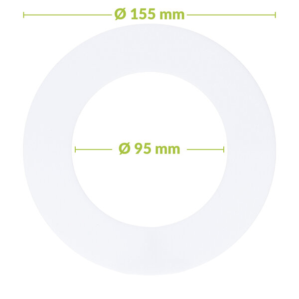 Luxar Luxar Verloopring Metaal Ø95-155mm Wit