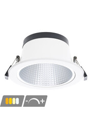 Luxar LED inbouwdownlight Espa IP54 CCT 6W/8W/10W/12W dimbaar Ø120-140mm wit