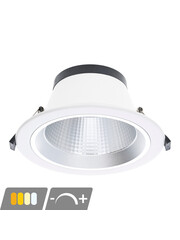 Luxar LED inbouwdownlight Espa IP54 CCT 12W/14W/16W/18W dimbaar Ø145–172 mm wit