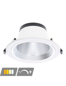 Luxar LED inbouwdownlight Espa IP54 CCT 12W/14W/16W/18W dimbaar Ø145–172 mm wit
