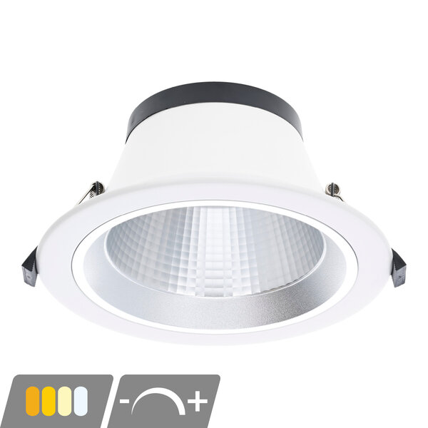 Luxar Luxar LED inbouwdownlight Espa IP54 CCT 12W/14W/16W/18W dimbaar Ø145–172 mm wit
