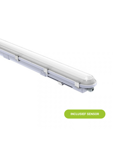  Cliff LED batten IP65 35-60W 150 cm CCT met sensor en noodunit grijs
