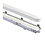Lightvi Cliff LED batten IP65 35-60W 150 cm CCT met sensor en noodunit grijs