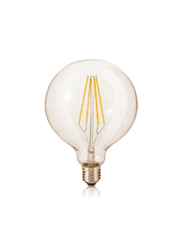 Luxar LED filamentlamp E27 Globe L 6,3W dimbaar amber