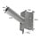 Luxar Muursteun voor Led Straatlamp 60mm - Grijs