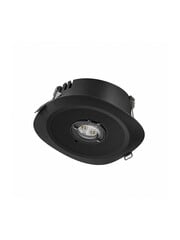 Luxar SELENE LED noodverlichting inbouwspot 6W IP20 3 uur zwart