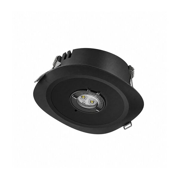 Luxar Luxar SELENE LED noodverlichting inbouwspot 6W IP20 3 uur zwart