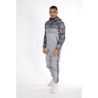 SAM DENIM Heren Trainingspak Sam Grey 650