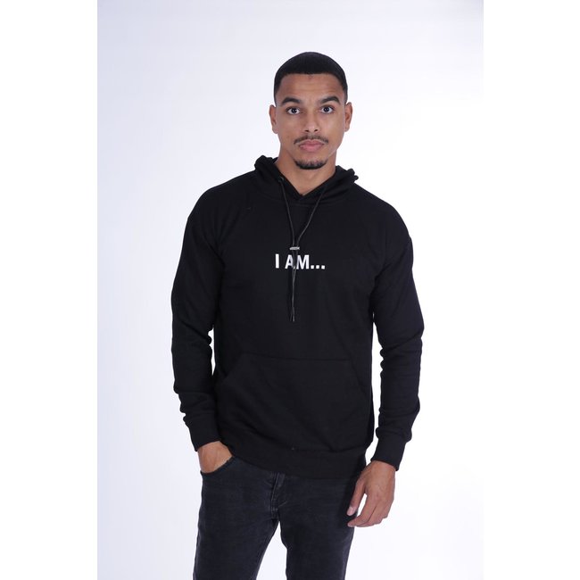 SAM DENIM Hoodie I Am Sam 6221 Black