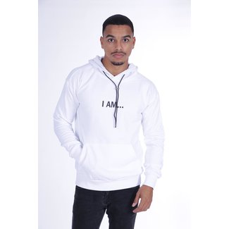 SAM DENIM Hoodie I Am Sam White 6221