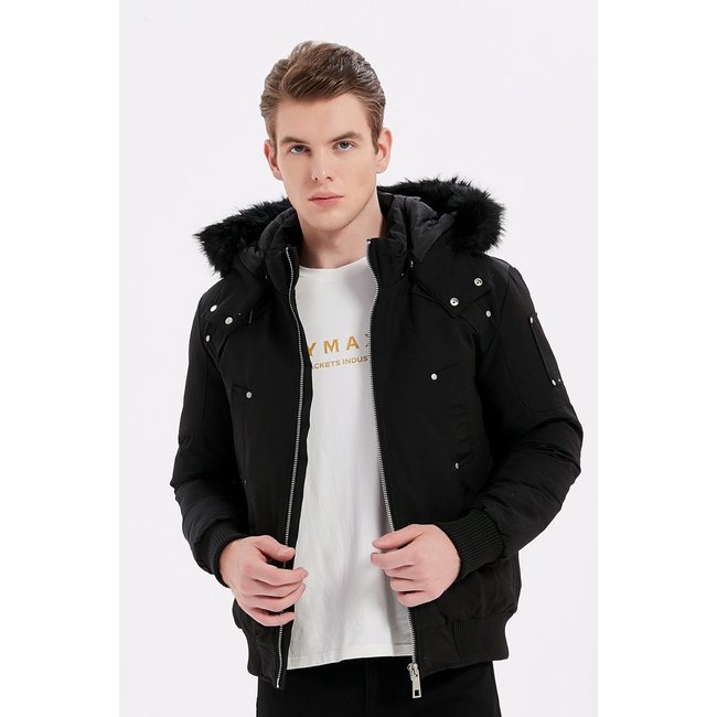 Merg Hoofdstraat prins Winterjas Masih Black 10508 - Sam Denim