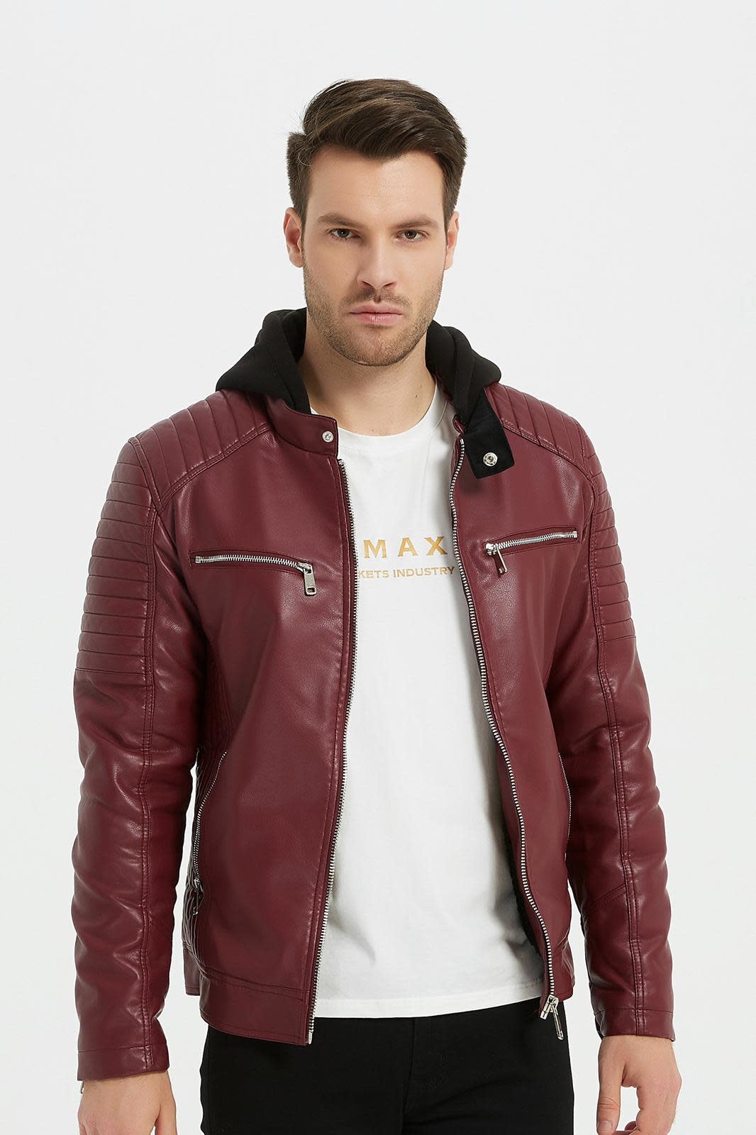 SAM DENIM Winterjas Imitatieleer Adib 