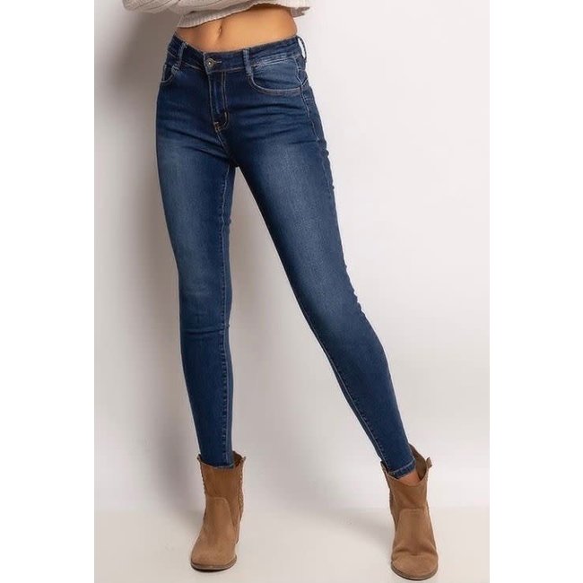 SAM DENIM Dames High Waist skinny jeans Toronto 5255 Bleu