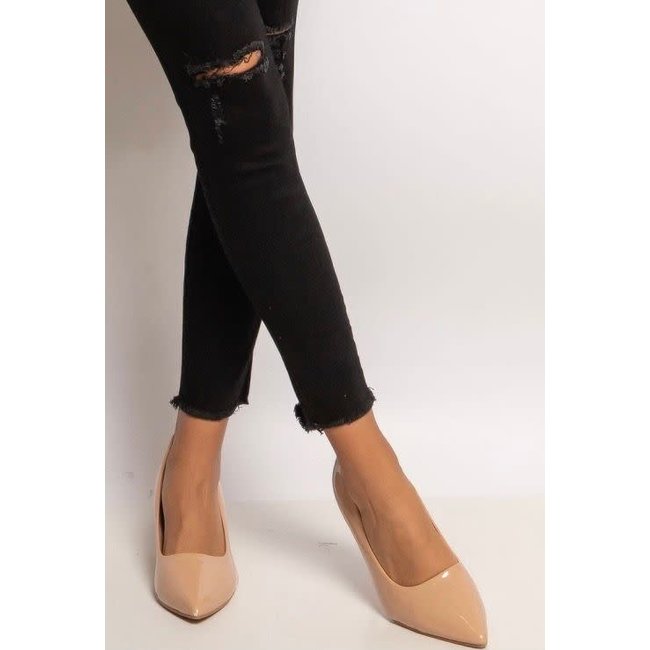 Dames High Waist skinny jeans Ghatra Black 5248