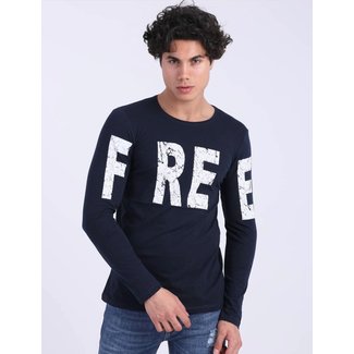 T-shirt Lange mouw 21100 Navy