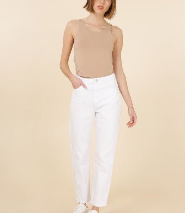 Mom jeans Marivy White 2083