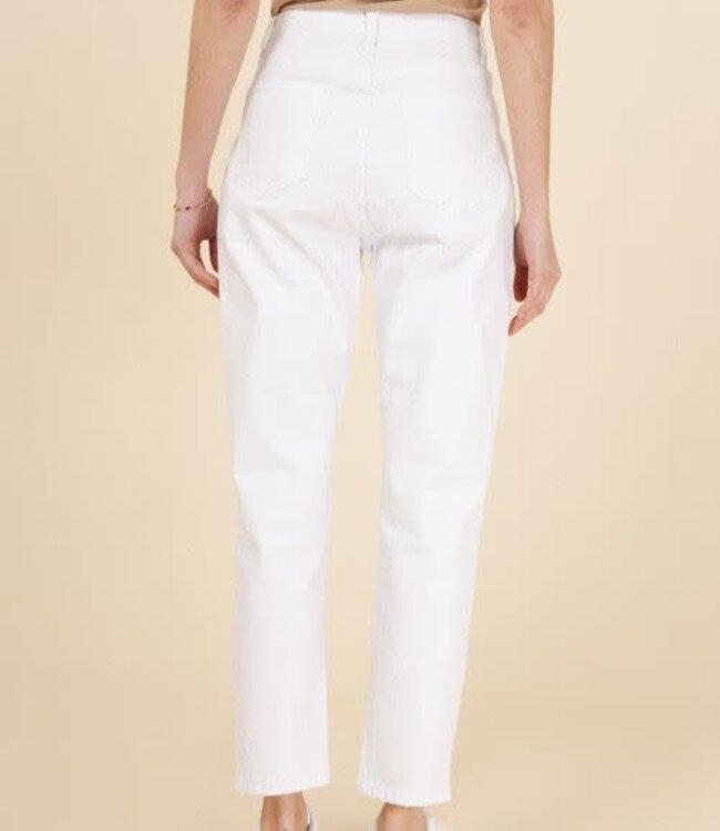 Mom jeans Marivy White 2083