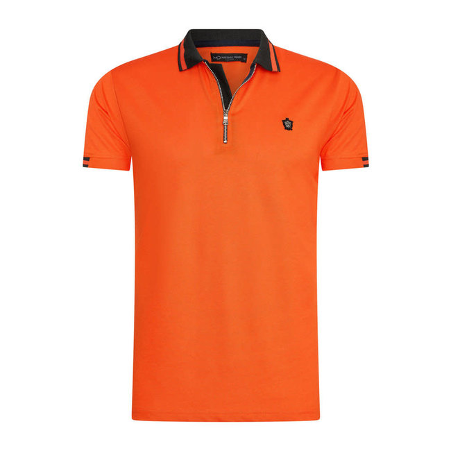 SAM DENIM Slim Fit Polo Willem Orange 3001