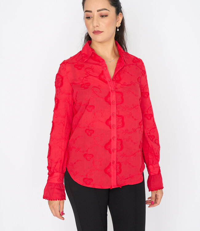 MI PIACE Dames Blouse Borduur 2160