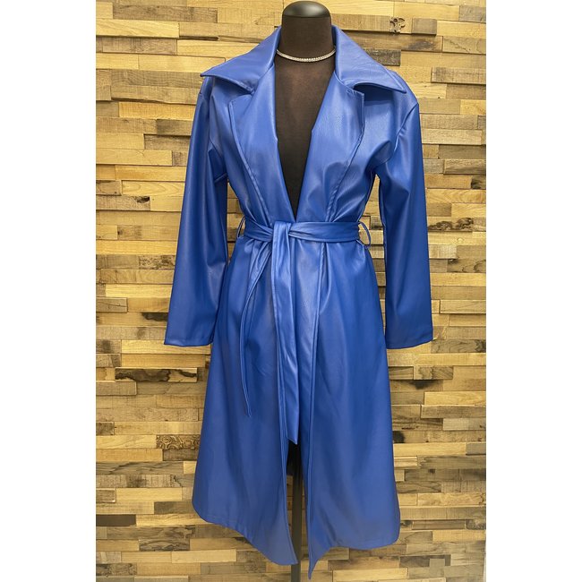 Imitatie Leren Jas Lang 5891