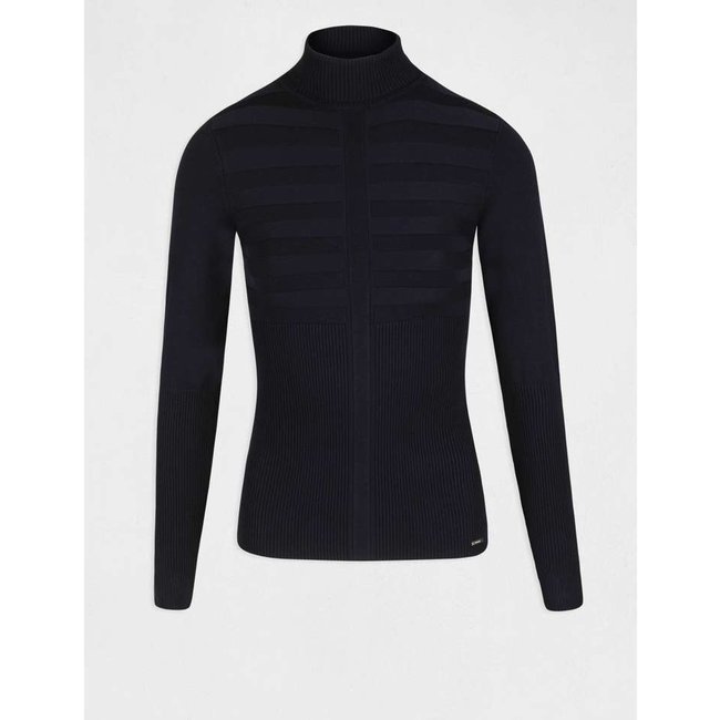 Morgan Long-sleeved jumper turtleneck wine 132-Mentos Black