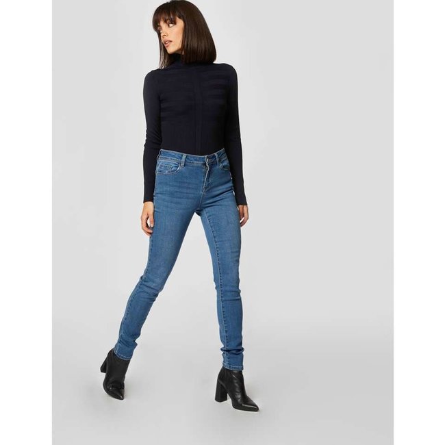 Morgan Long-sleeved jumper turtleneck wine 132-Mentos Navy