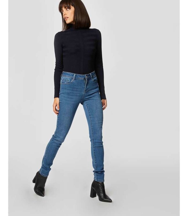 Morgan Long-sleeved jumper turtleneck wine 132-Mentos Navy