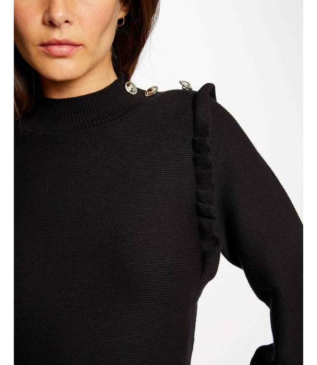 Morgan Long-sleeved jumper with ruffles 222-Mgenev