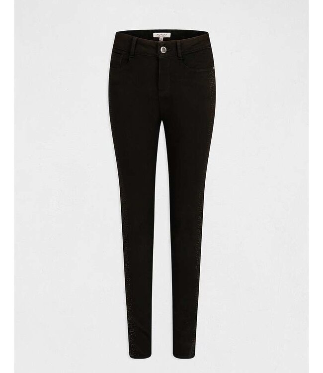 Morgan Slim trousers with wet effect 222-Party