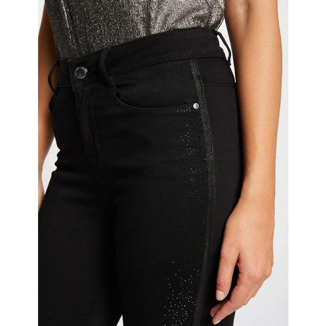 Morgan Slim trousers with wet effect 222-Party