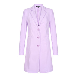 MI PIACE Travel Lange Blazer Uni Lila 2132