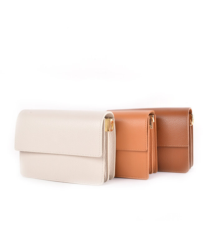 Lederen schoudertas 900050