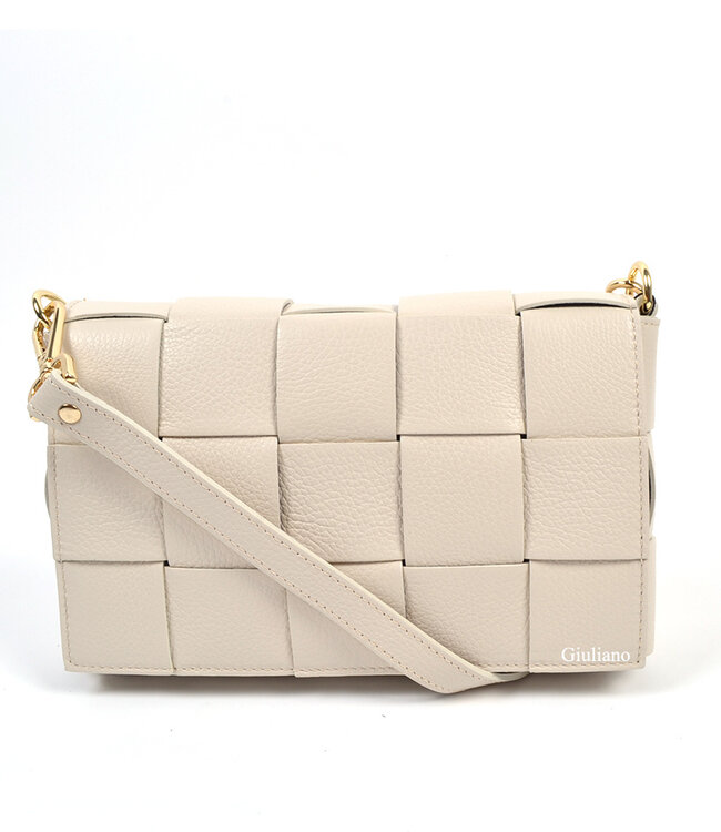 Lederen Schoudertas Gevlochten 90032