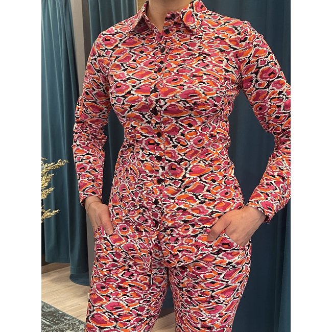 MI PIACE Travel Blouse Hayley Fuchsia-Orange 60840