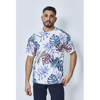 T-shirt Bloemenprint 6383 White