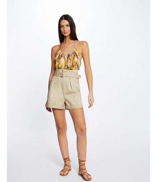 Morgan Riem Hoge Taille Losse Shorts  231-Shean
