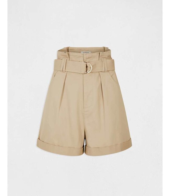 Morgan Riem Hoge Taille Losse Shorts  231-Shean