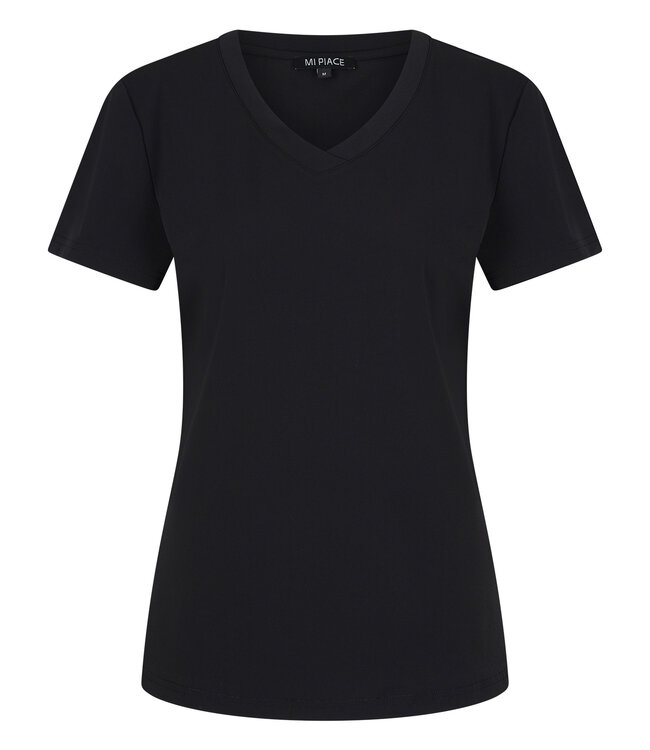 MI PIACE Travel T-shirt Uni Black 2080