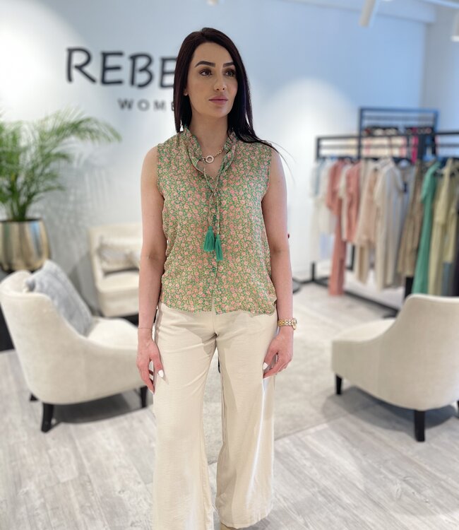 Rebelz Top Lauren REB-12115 Groen Roze