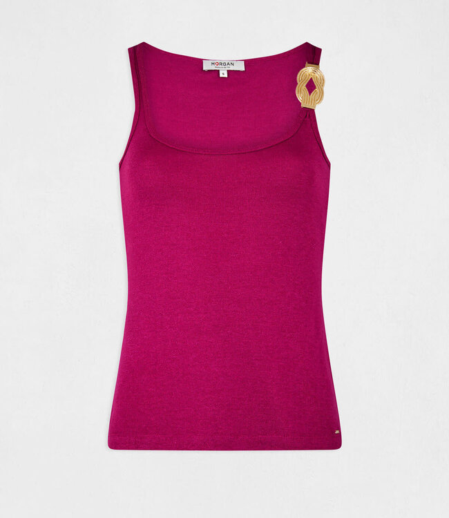 Morgan Vest top with wide straps and ornament 232-Didoma