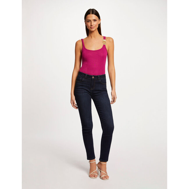 Morgan Vest top with wide straps and ornament 232-Didoma