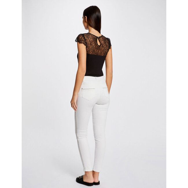 Morgan Top with lace 232-Dgiulia Black