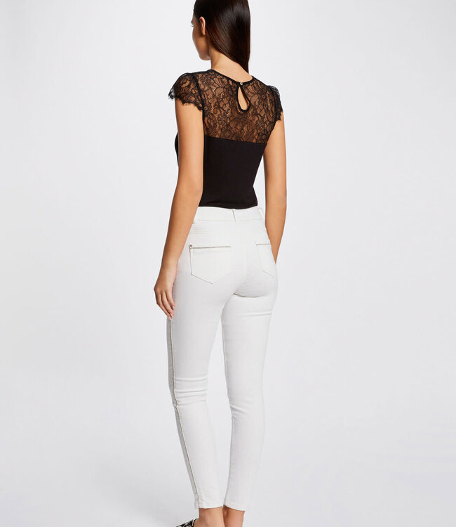 Morgan Top with lace 232-Dgiulia Black