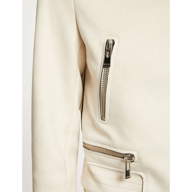 Morgan Straight jacket with suede effect 222-Gsud Nuage