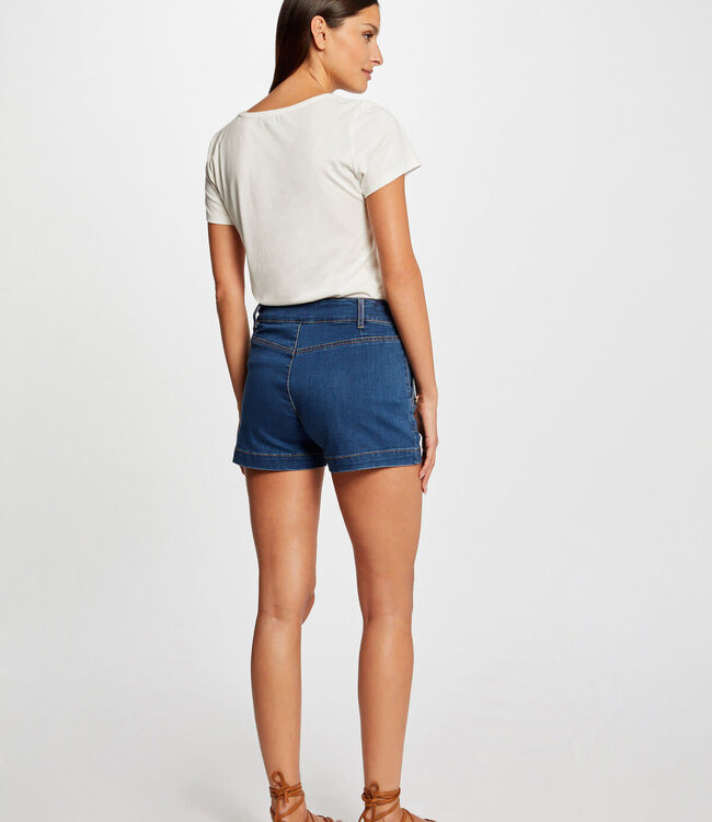 Morgan Short-sleeved t-shirt with message 232-Dzanzi ecru