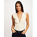 Morgan Short-sleeved  jewel detail neck 232-Mikola ecru