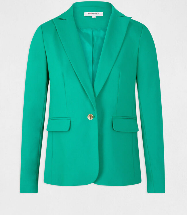 Morgan Straight Buttoned Blazer 222-Vlime Green