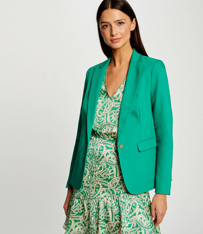 Morgan Straight Buttoned Blazer 222-Vlime Green